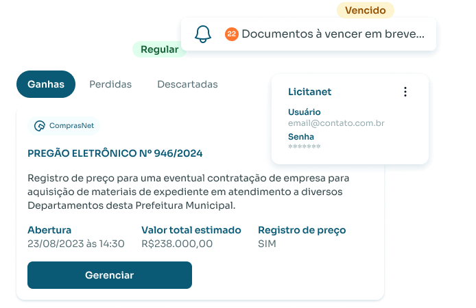 Organize suas oportunidades