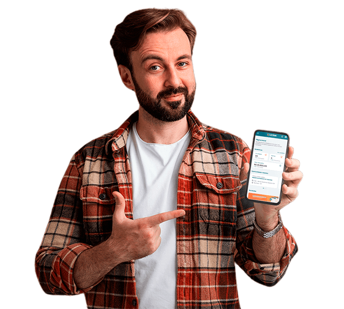 Pessoa segurando um telefone demonstrando disponibilidade para ajuda